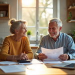 Retraite : maximisez votre nombre de trimestres dès aujourd’hui ! Couple souriant préparant leur retraite à la maison
