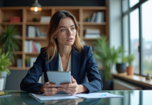 Taux prêt personnel : derniers chiffres et tendances en 2025 Femme professionnelle examinant des graphiques financiers
