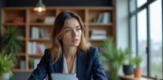 Taux prĂŞt personnel : derniers chiffres et tendances en 2025 Femme professionnelle examinant des graphiques financiers