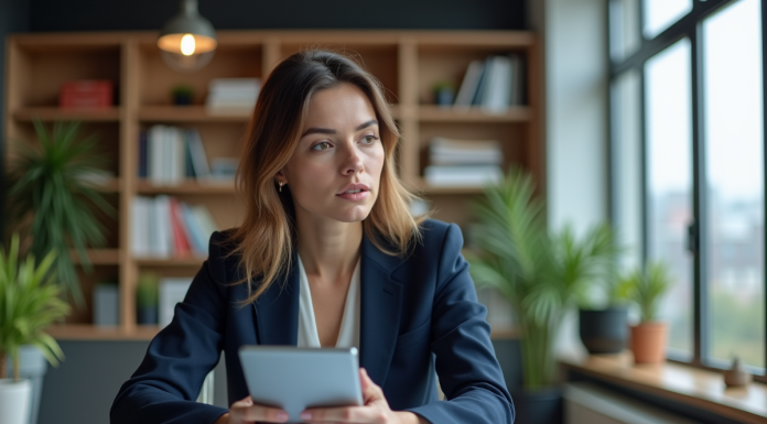 Taux prêt personnel : derniers chiffres et tendances en 2025 Femme professionnelle examinant des graphiques financiers