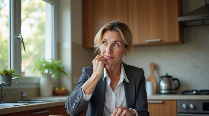 Dette : obtenir l’annulation, est-ce possible ? Femme d'affaires réfléchissant sur ses documents de dettes