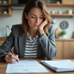 Valider 4 trimestres en 3 mois : astuces et conseils pour réussir Femme organisée planifiant dans une cuisine lumineuse