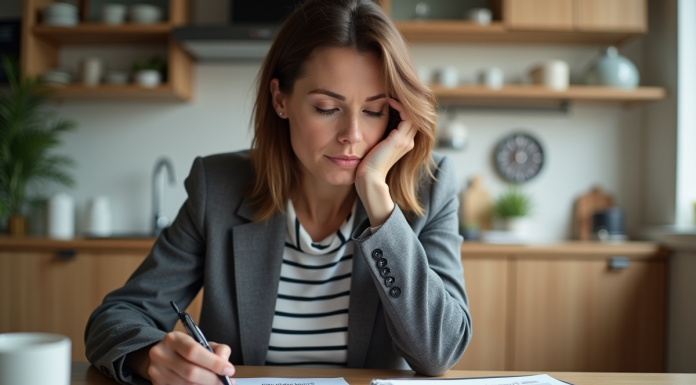 Valider 4 trimestres en 3 mois : astuces et conseils pour réussir Femme organisée planifiant dans une cuisine lumineuse