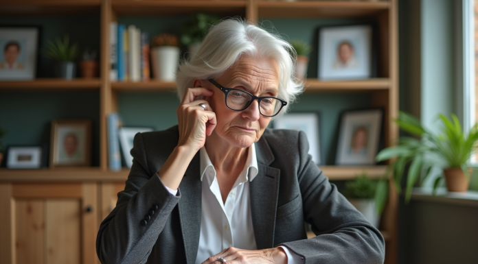 Rachat de trimestres retraite : est-ce avantageux ? Femme retraitée lisant des documents de pension à la maison
