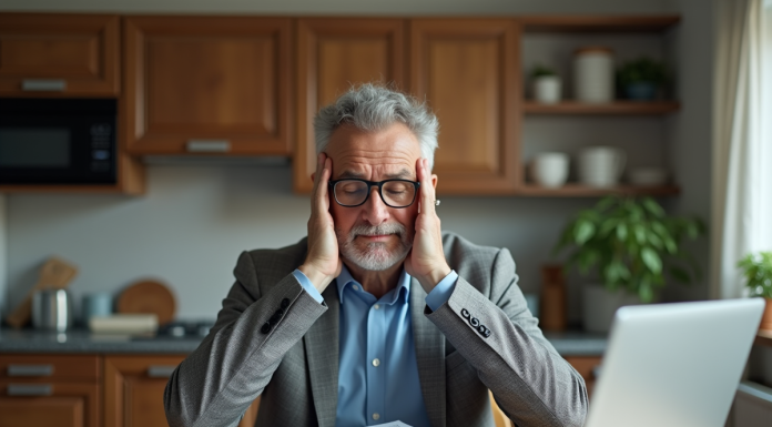 Que faire en cas de dettes impayées : solutions et conseils pour gérer ses finances Homme d'âge moyen pensif avec factures à la maison